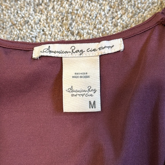 American Rag Maroon Top - Picture 2 of 4